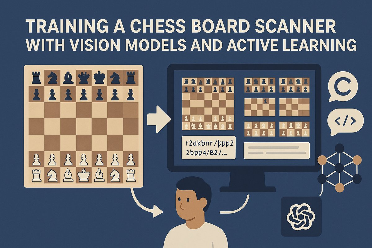 Training a Chess Board Scanner with Vision Models and Active Learning