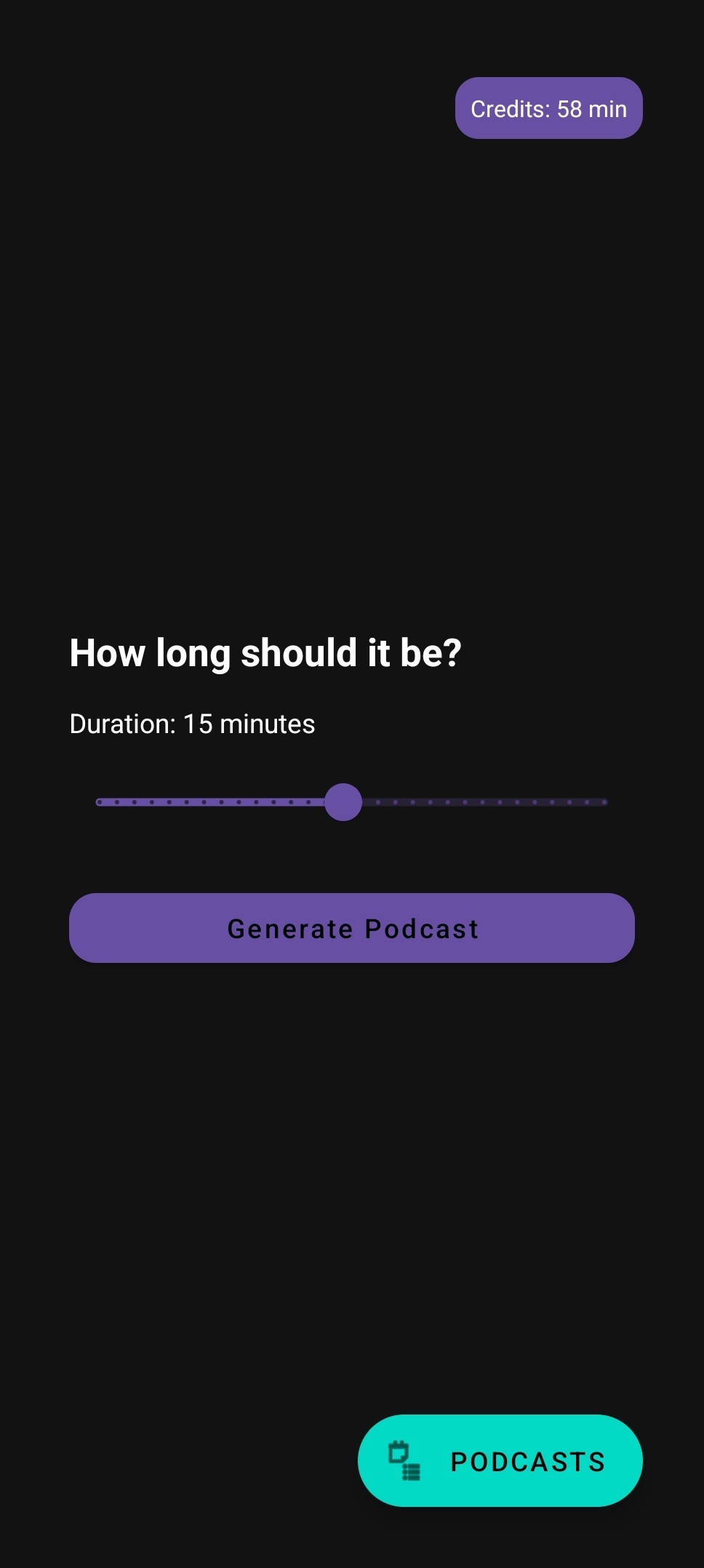 Select the episode length