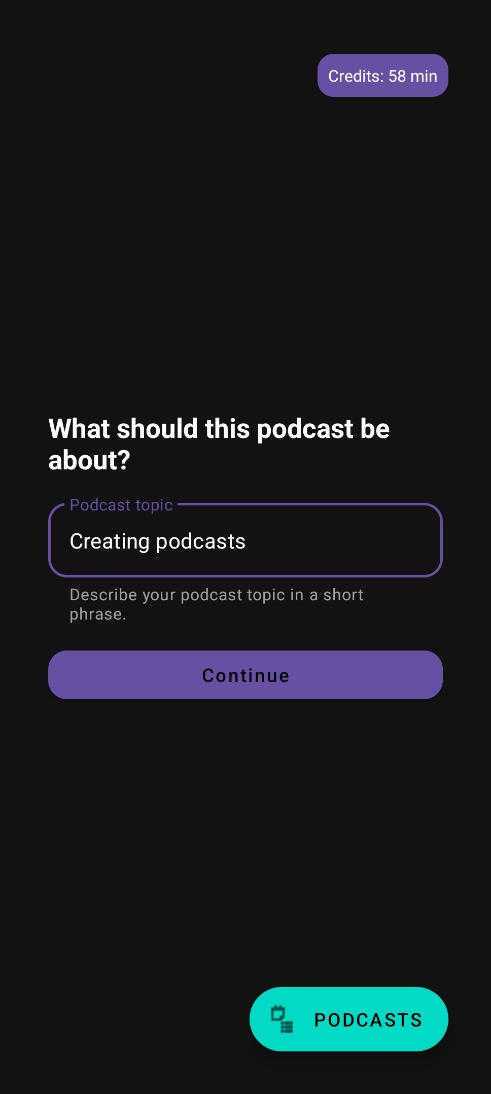 Enter your podcast topic